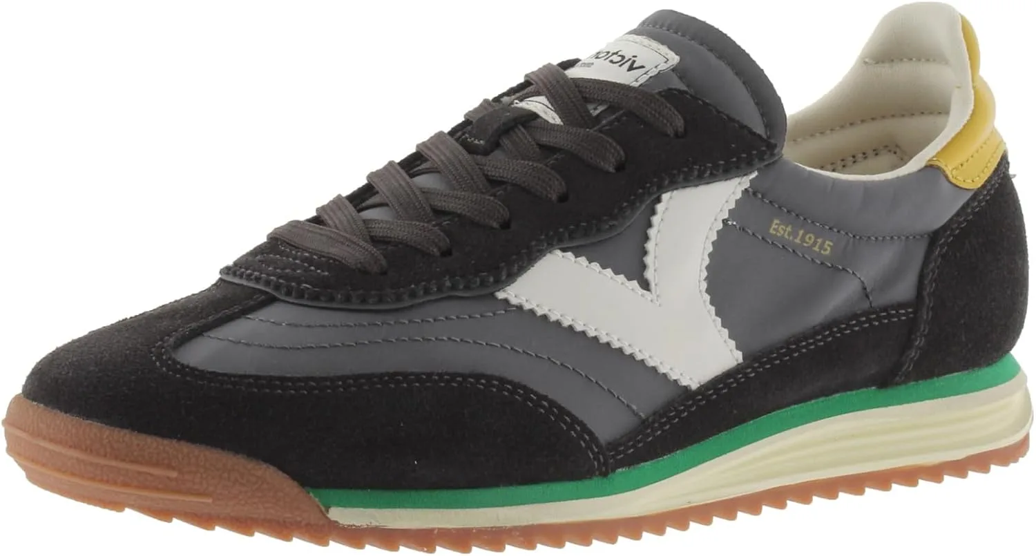 Кроссовки Victoria Low-Top Unisex Saturno, нейлон, цветная и искусственная кожа, зубная подушечка, для взрослых, цвет Antracita