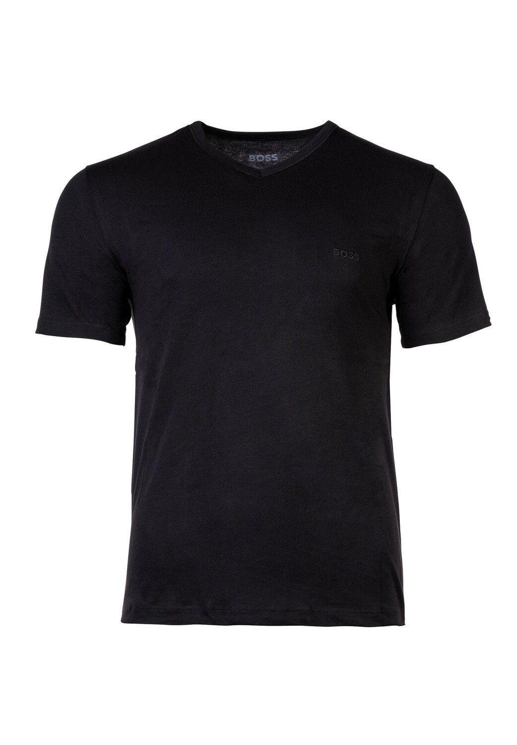 Футболка мужская, 3 шт. - TShirtVN 3P Classic, майка, V-образный вырез, хлопок BOSS, цвет Blau Grau Schwarz — фото 3