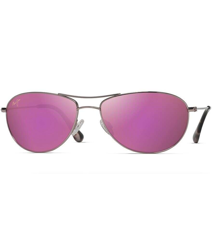 

Солнцезащитные очки-авиаторы Maui Jim Baby Beach PolarizedPlus2 56 мм, золотой