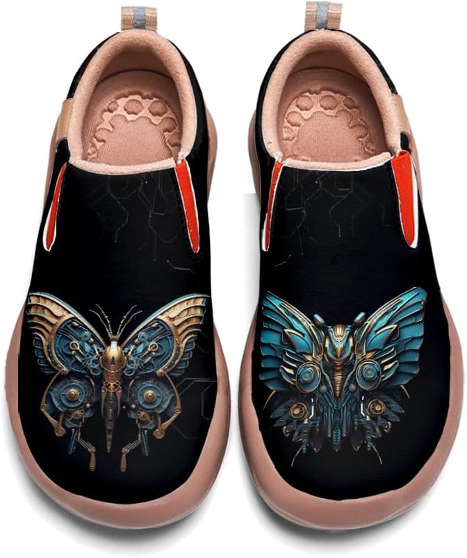 

Мужские повседневные лоферы Onehorse на шнуровке, кожаные кроссовки, удобные и легкие, с легкой надевкой, с художественной росписью, для путешествий, Mechanical Organisms - N26