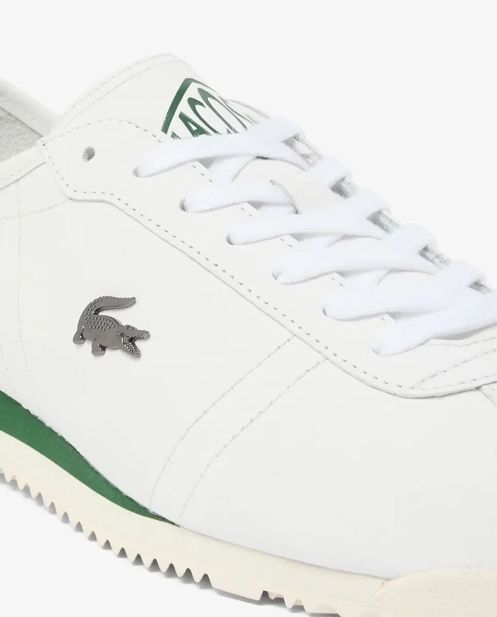 Lacoste Мужские кожаные кроссовки Club-Low белого цвета — фото 4