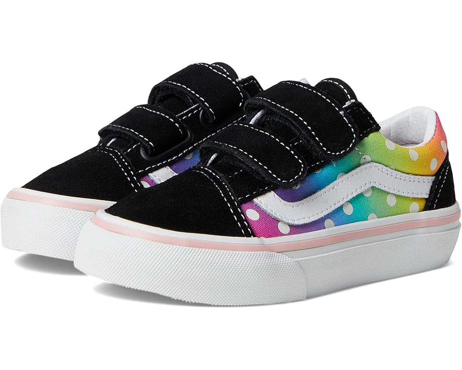 

Кроссовки Vans Kids Old Skool V, цвет Glow Rainbow Black/Multi