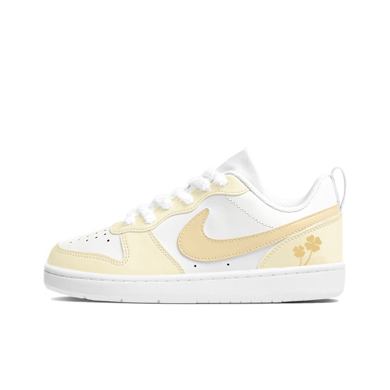 

Nike Court Borough Lucky Cocoa амортизирующие, износостойкие низкие скейтборд кроссовки yellow детские