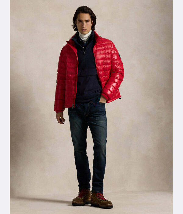 Толстовка мужская Polo Ralph Lauren флисовая с воротником на молнии, синий — фото 2