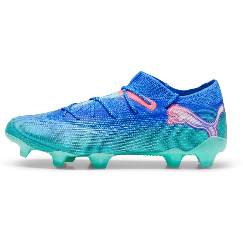 Футбольные бутсы Future 7 Ultimate Low FG/AG Puma, цвет bluemazing-puma white-electric peppermint — фото 4