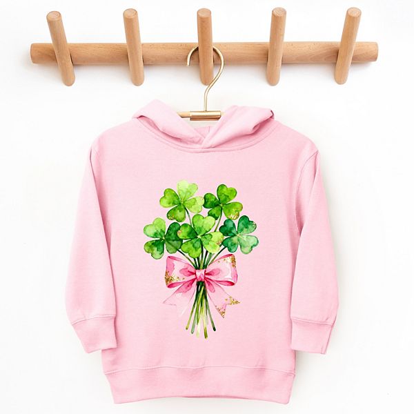 Толстовка с капюшоном Clover watercolor bouquet The Juniper Shop, White — фото 2