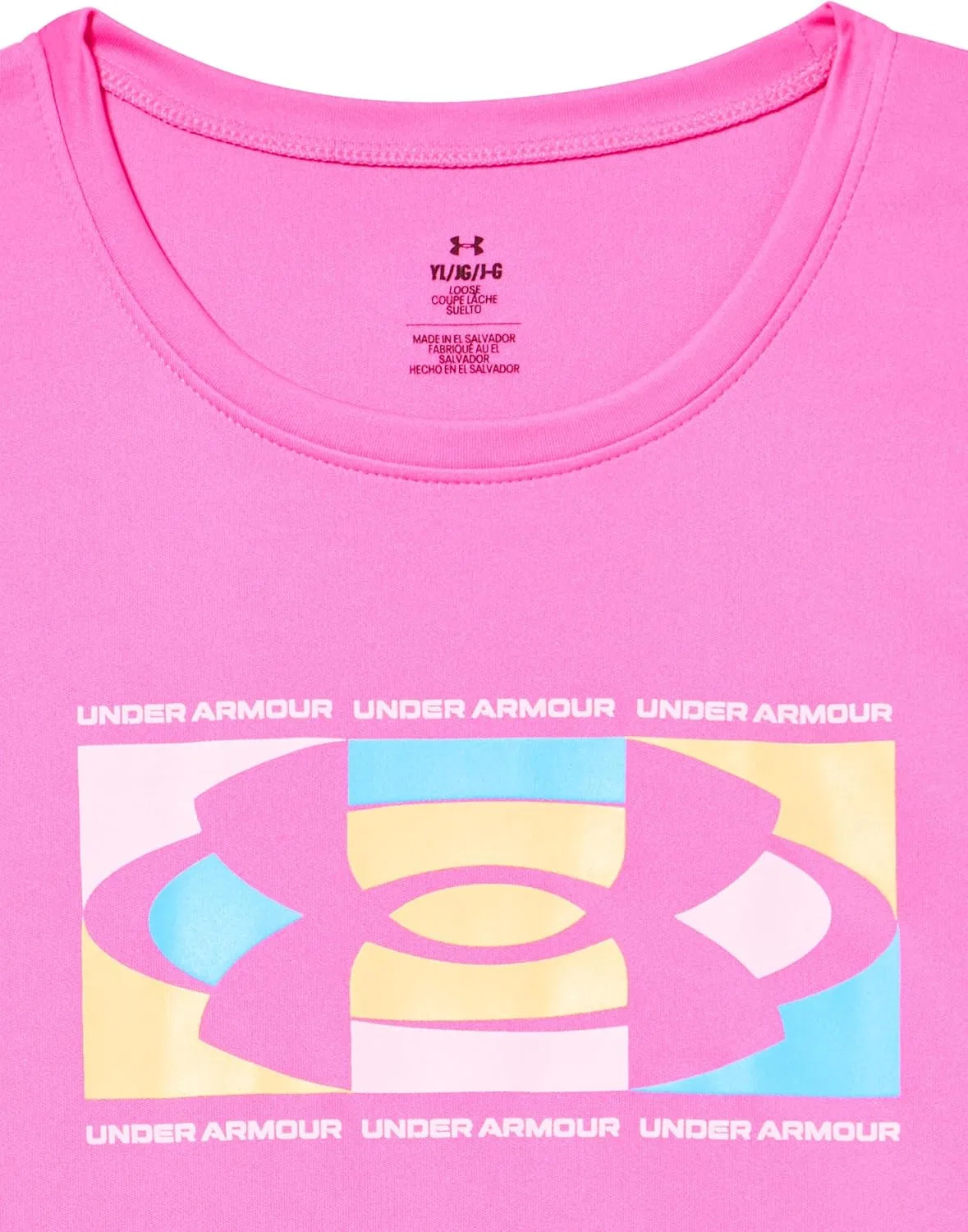 Футболка Tech Big Logo Under Armour, Rebel Pink — фото 2