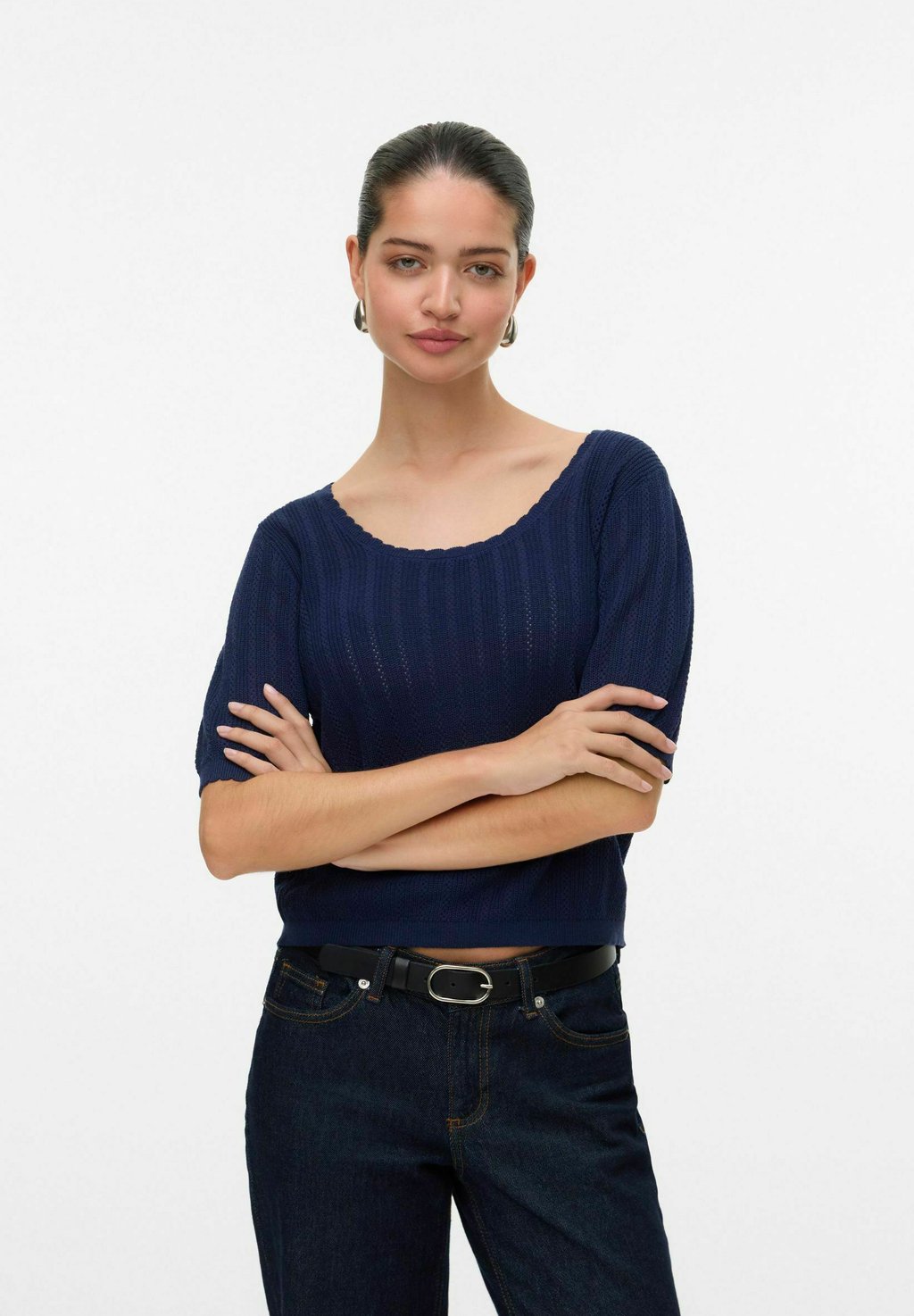 

Базовая футболка VMLUXLIGHT Vero Moda, темно-синий