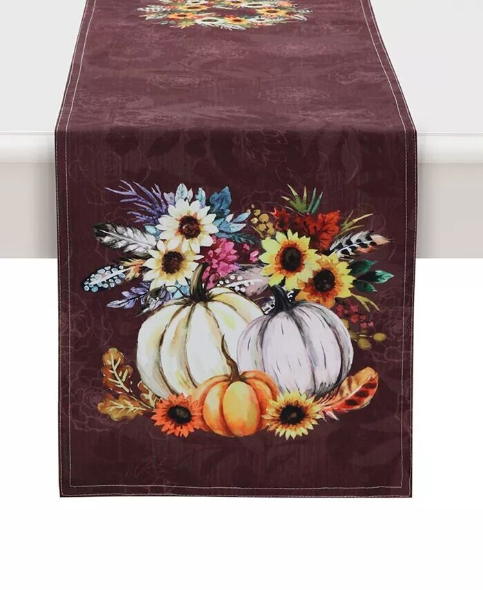 

дорожка Fall Feathers, 13 x 72 дюйма Laural Home, красный