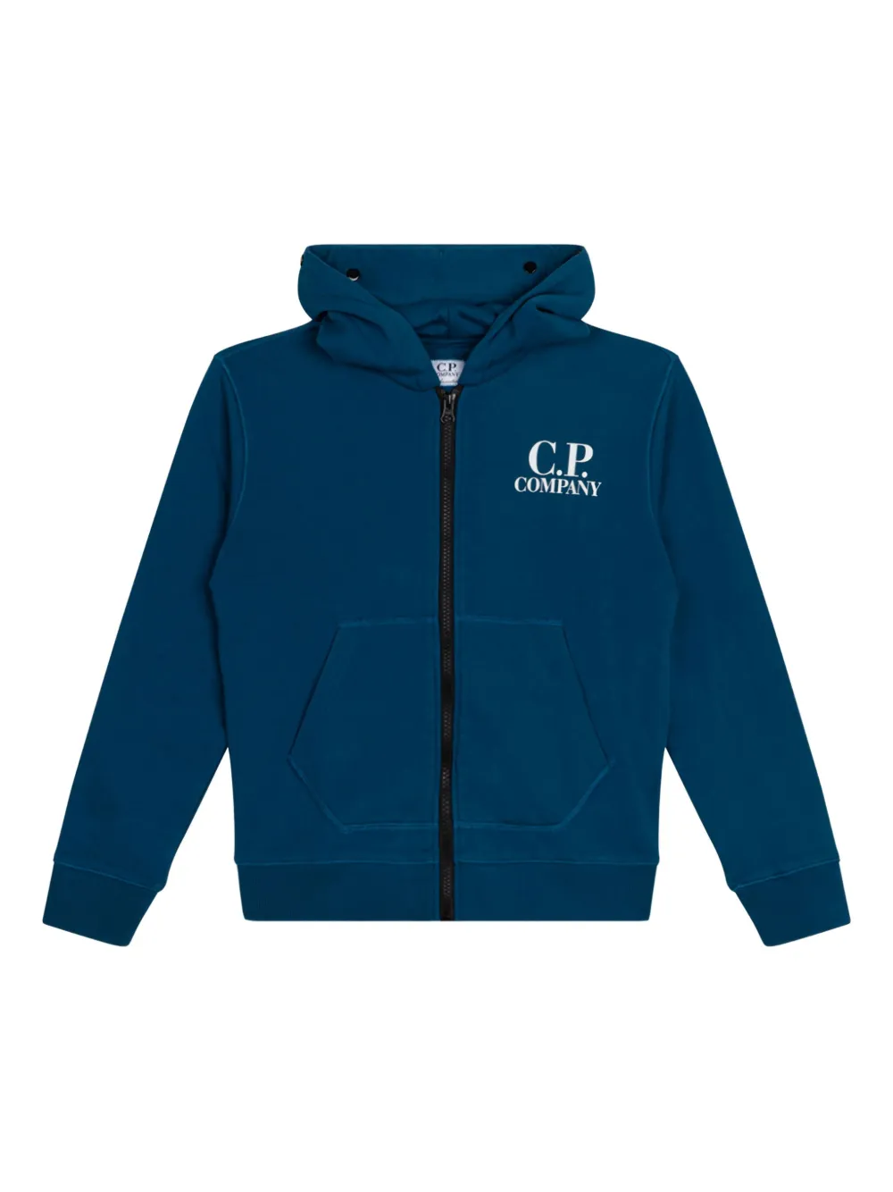 

Худи на молнии с логотипом C.P. Company, синий