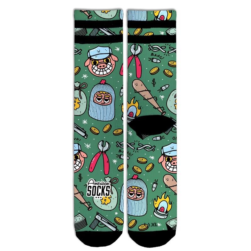

Велосипедные носки American Socks, зеленый
