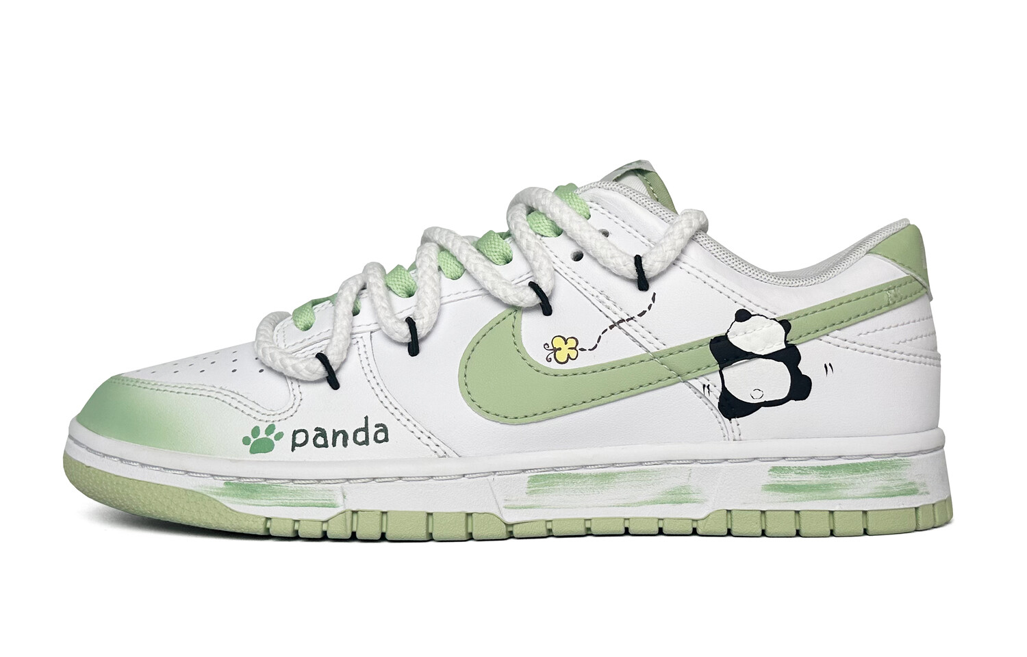

Кроссовки Nike Dunk Skateboard Shoes Men Low-Top Green White, Зеленый, Кроссовки Nike Dunk Skateboard Shoes Men Low-Top Green White
