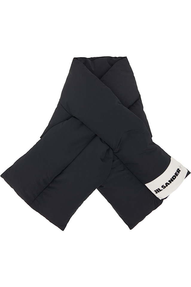 

Пуховый шарф Jil Sander, черный