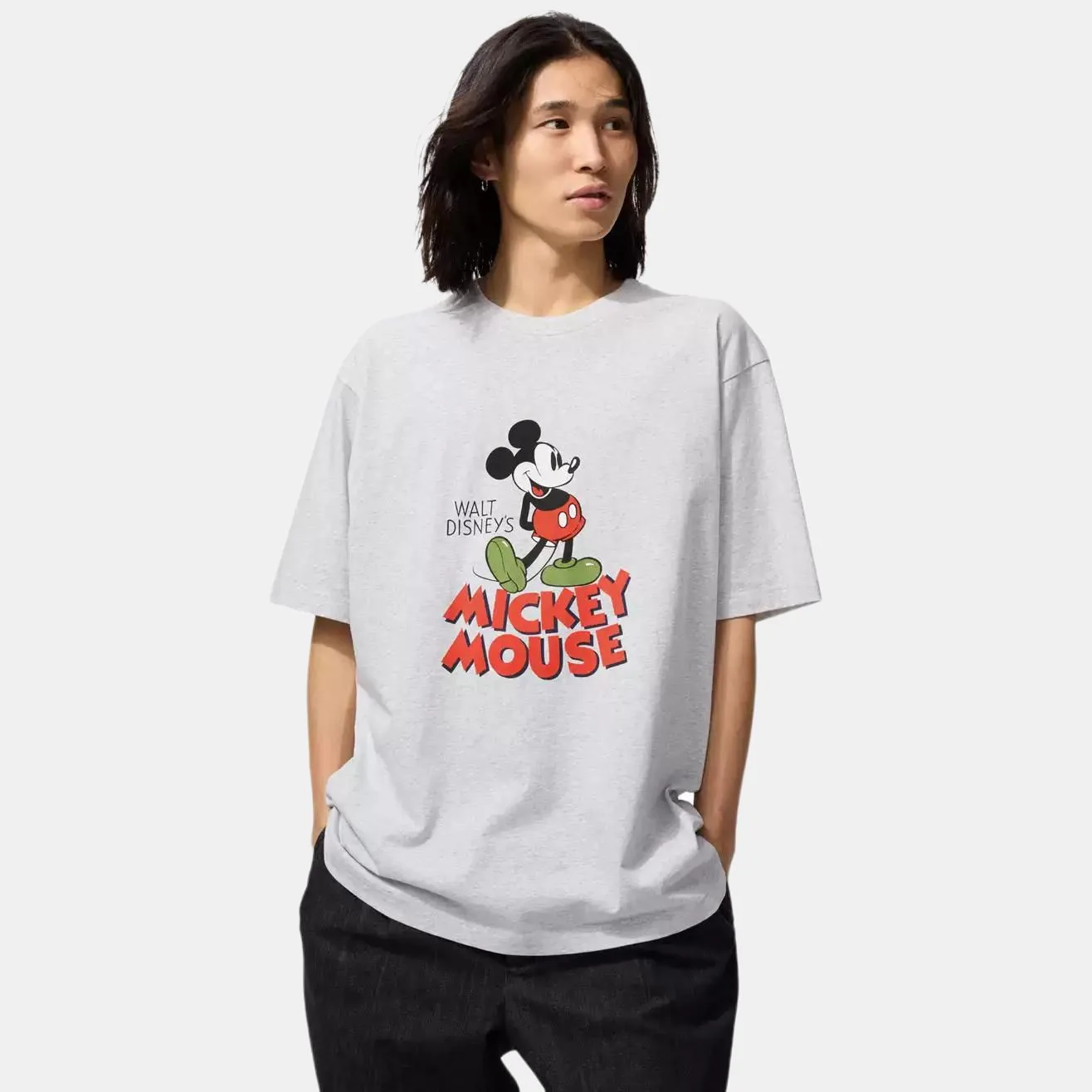Футболка Disney MAGIC For ALL SS26 Unisex UNIQLO, серый — фото 4