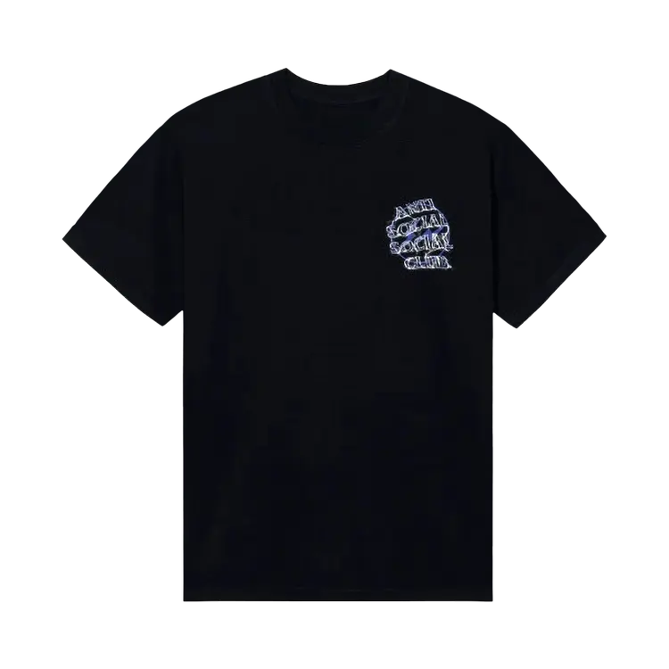 

Футболка Anti Social Social Club x Fragment Bolt 'Black/Navy', черный