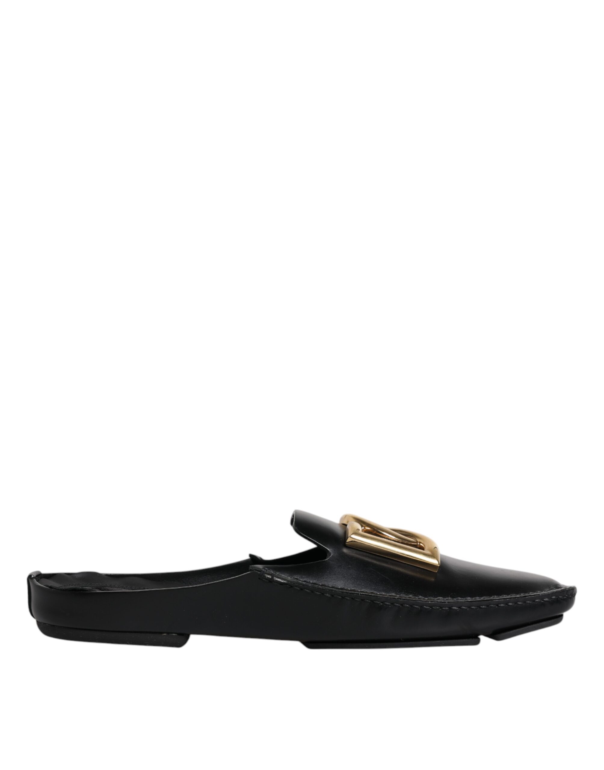 

Черные кожаные туфли-слипоны с логотипом DG Dolce & Gabbana