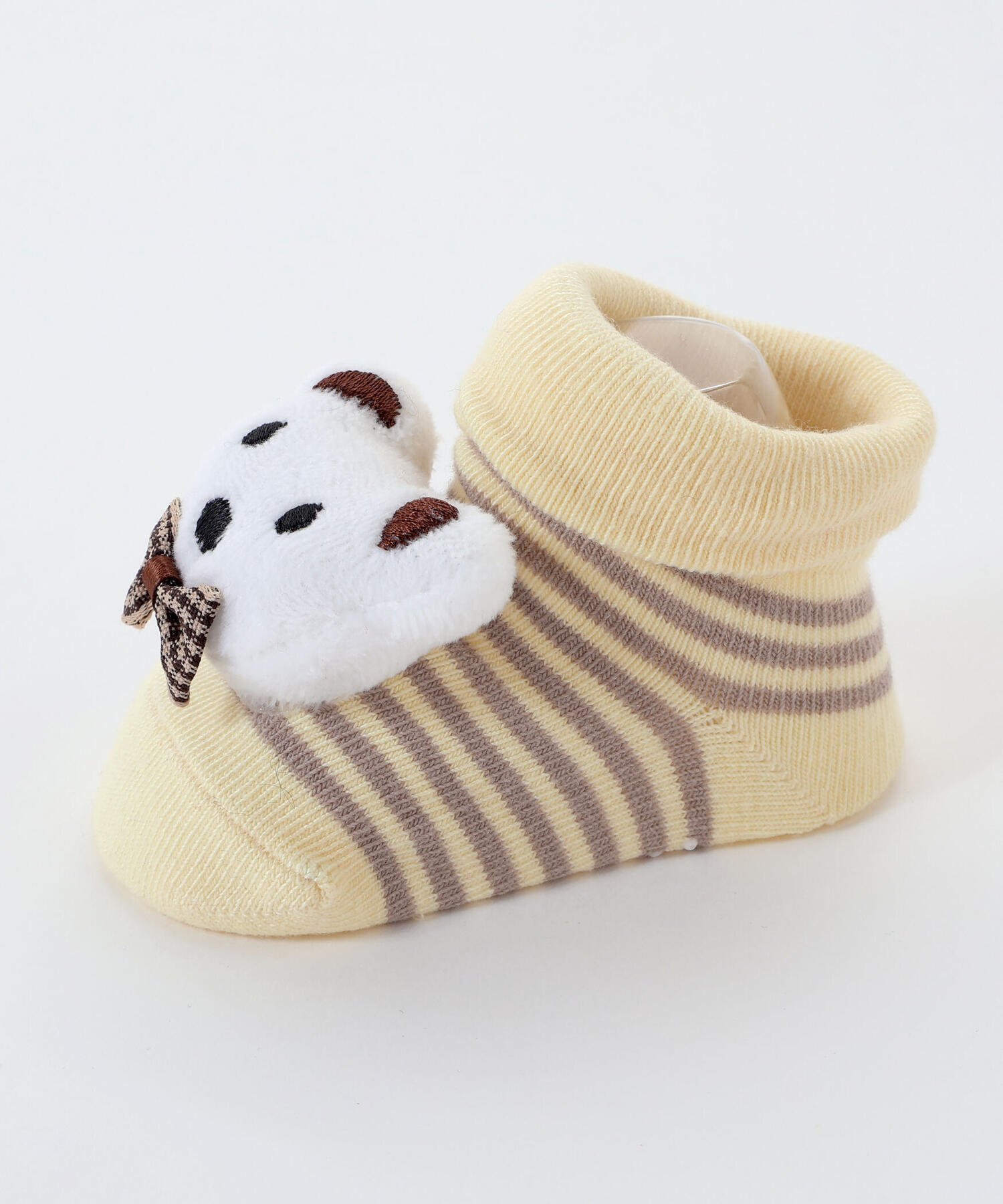 Детские носочки с рисунком клубники, медведя и пчелы SLAP SLIP BABY, Off white — фото 3