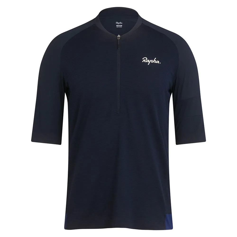 

Футболка Rapha Explore Zip Neck Technical, синий