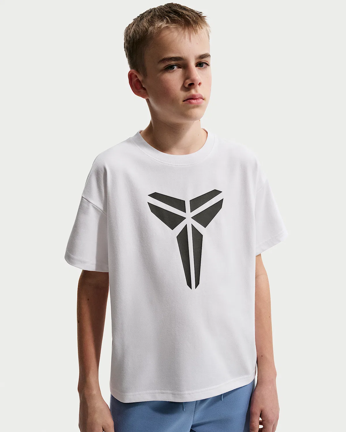 Детская футболка Dri-FIT Max90 Kobe, White/Medium Ash