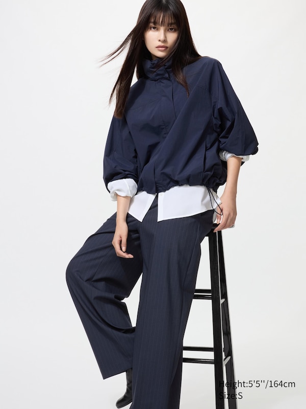 

Широкие классические брюки (в полоску) Uniqlo, 69 navy