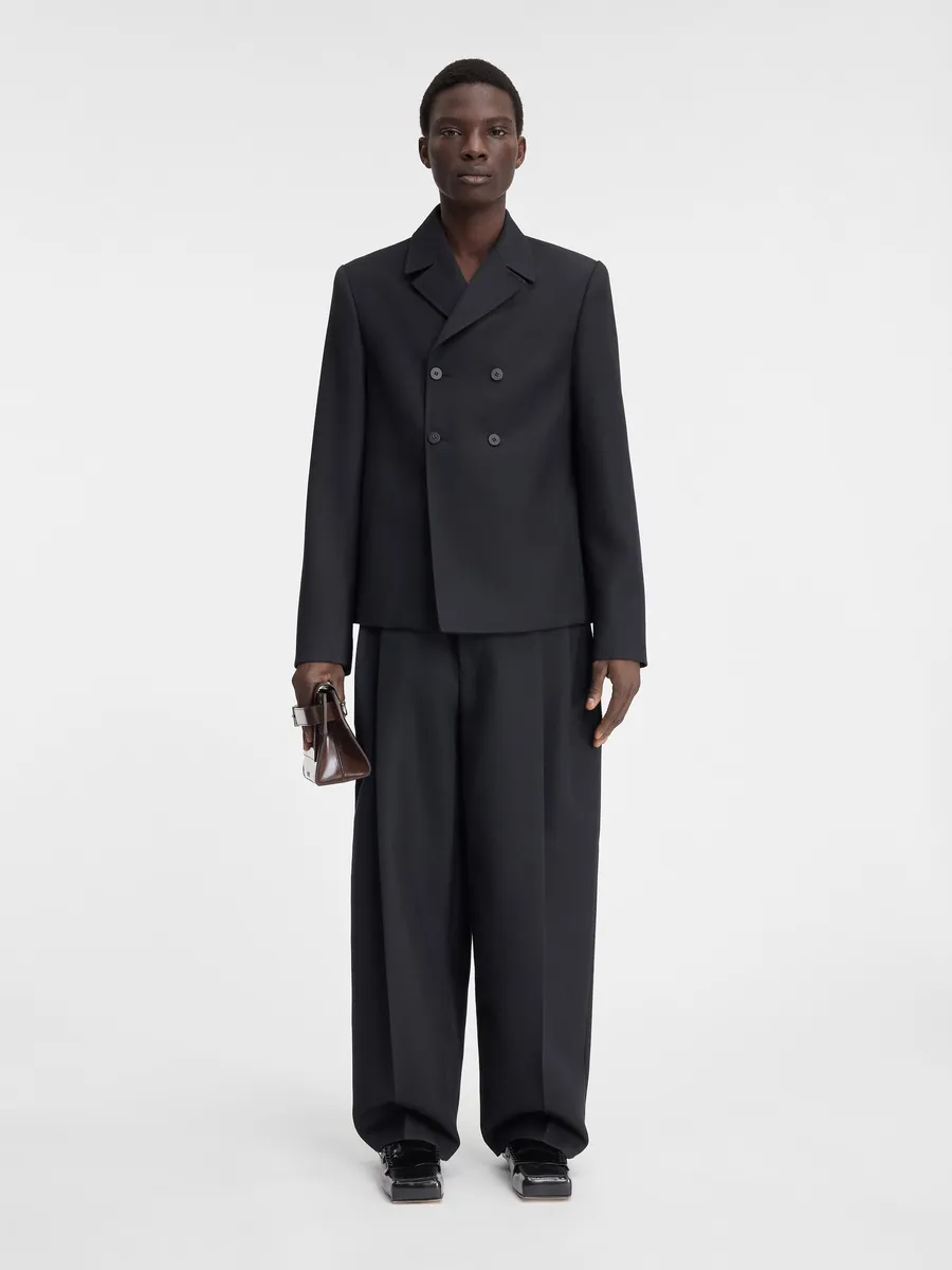 

Двубортный пиджак Весте Джакка Jacquemus, черный