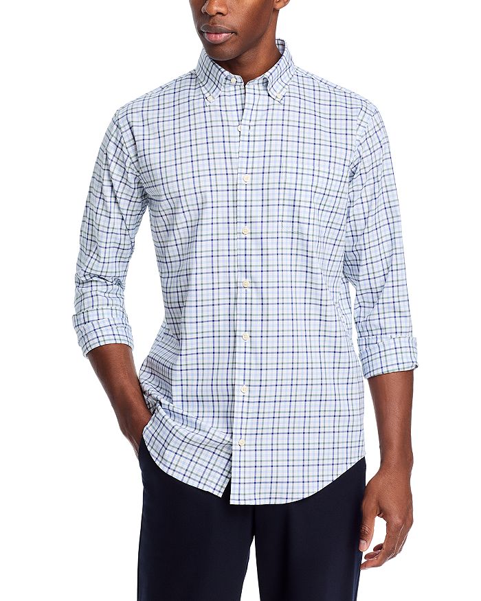 

Рубашка Calgary Crown Lite Check Regular Fit Peter Millar, синий