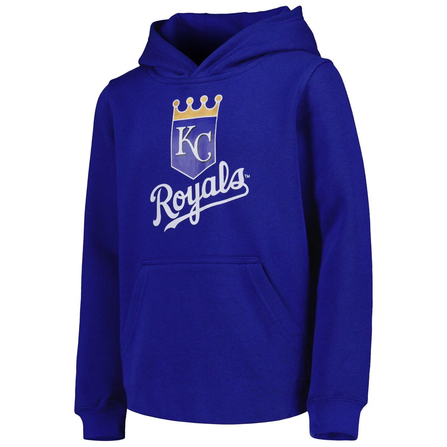 Пуловер с капюшоном и логотипом Youth Royal Kansas City Royals Team Outerstuff — фото 2