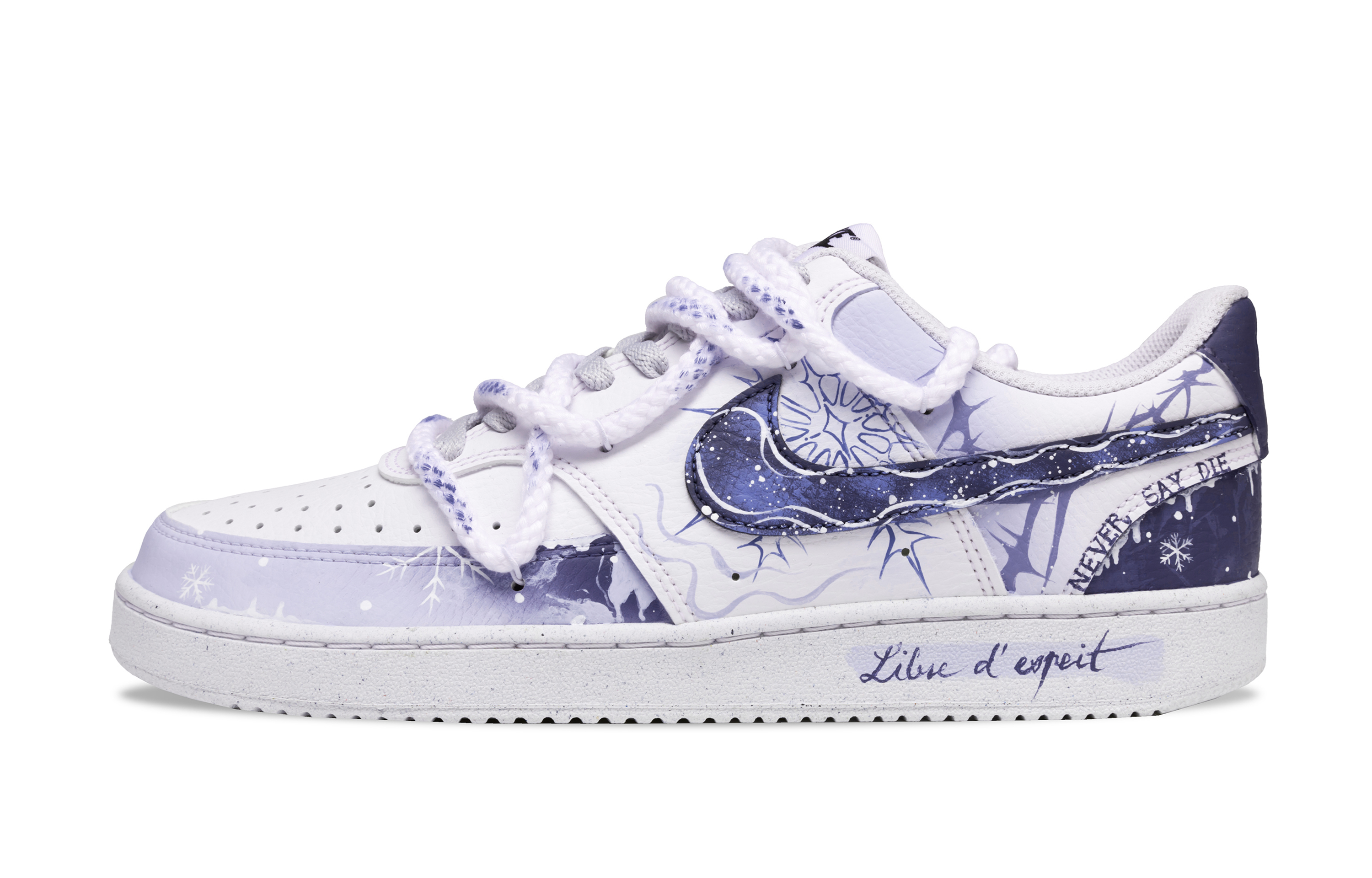 

Nike Кроссовки для скейтбординга Court Vision 1, низкие, мужские, фиолетовые/белые