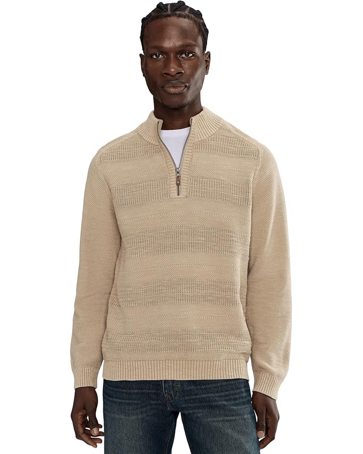 

Мужской свитер Tommy Bahama Saltwater Textured Half Zip, Abbey Stone
