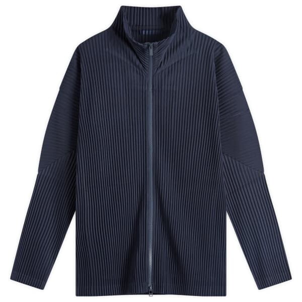

Плиссированный кардиган на молнии Homme Plissé Issey Miyake, синий
