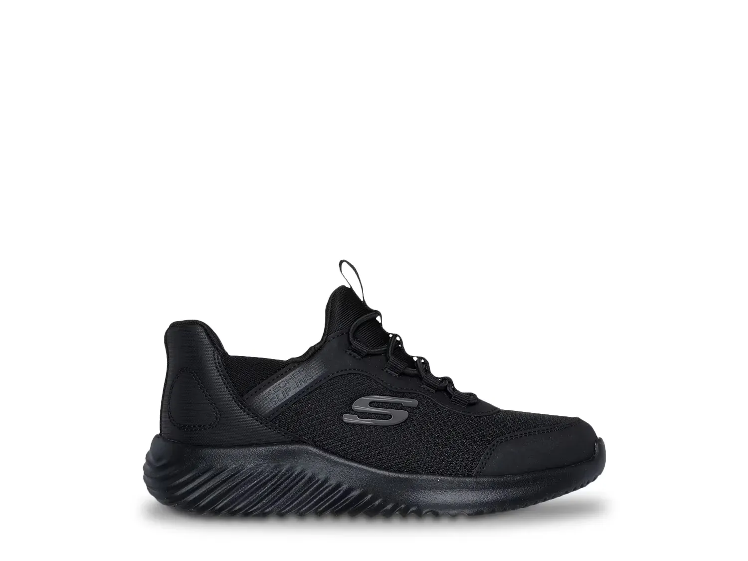 Hands Free Slip-Ins Bounder Brisk-Burst Слипоны Sneaker - детские Skechers, Black — фото 3