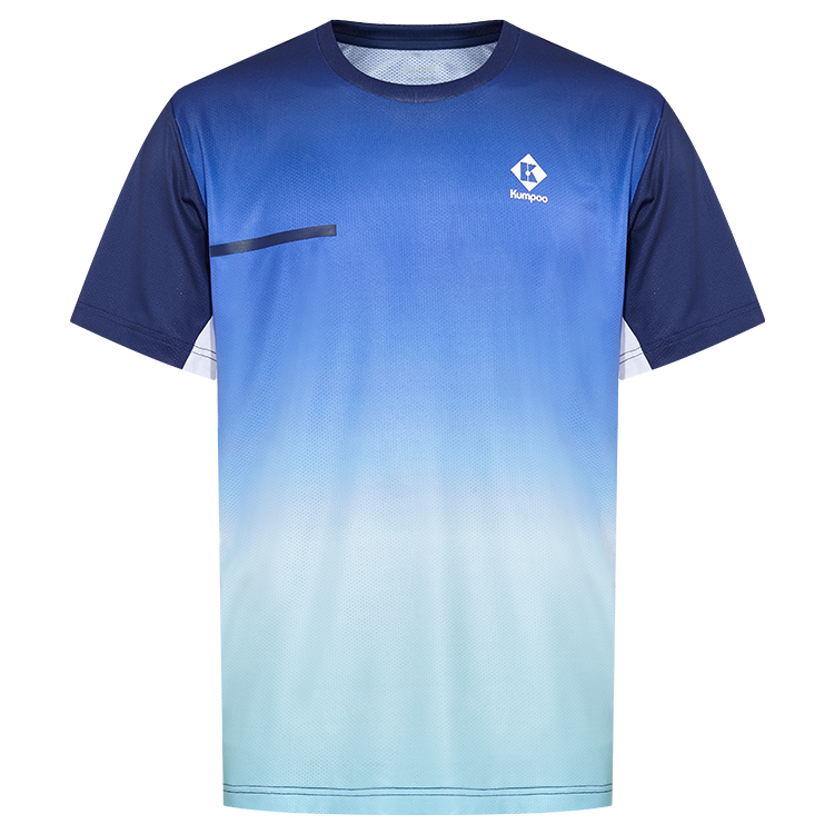 

KUMPOO Мужская синяя футболка для бадминтона