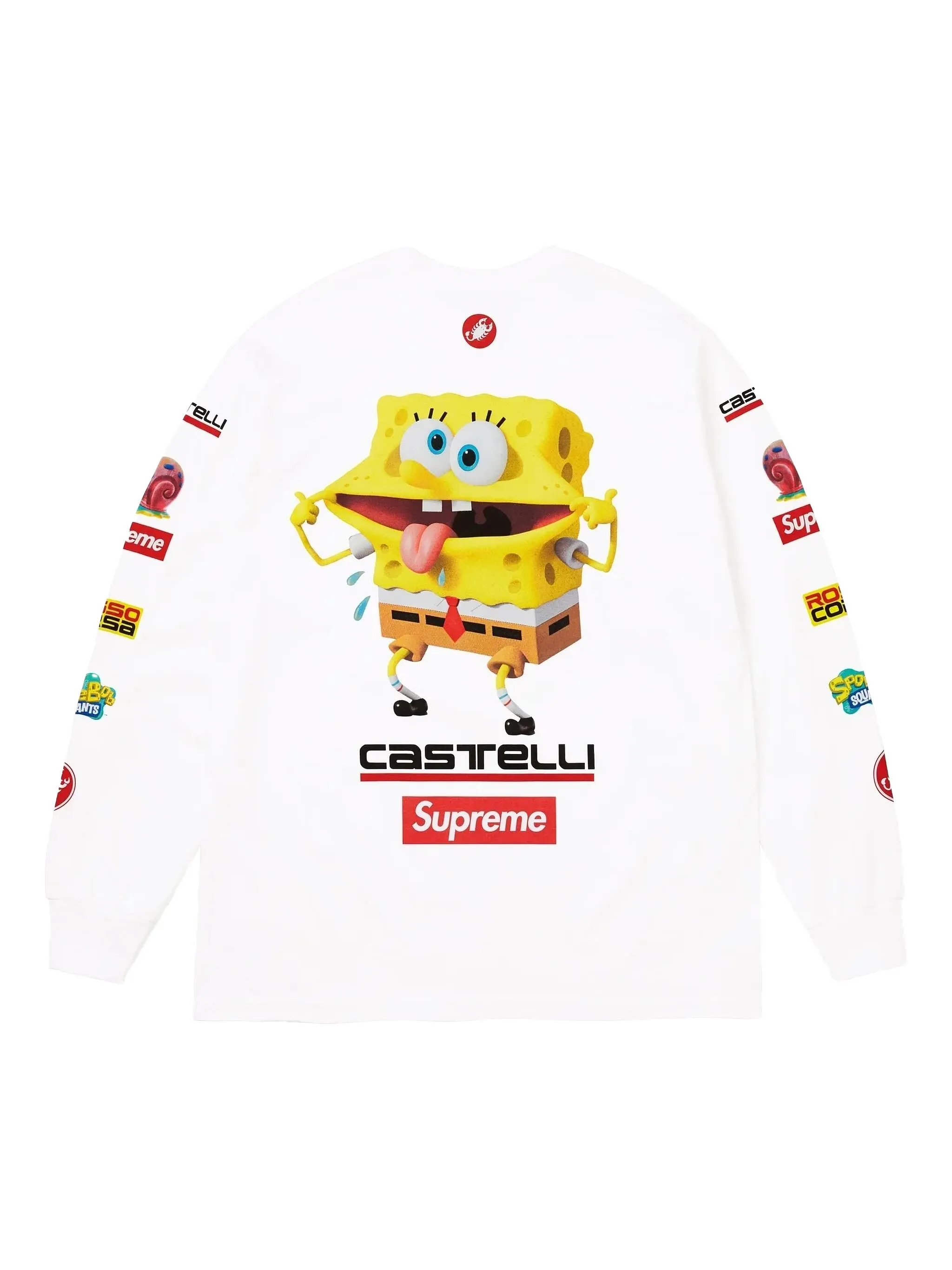 

Футболка из коллаборации с SpongeBob x Castelli Racing Supreme, белый