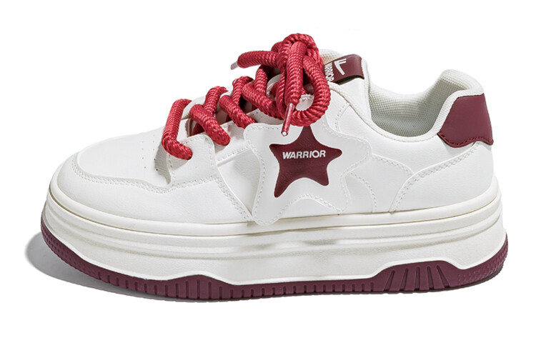 

Кроссовки WARRIOR Skateboarding Shoes Women's Low-top Red, бежевый/красный