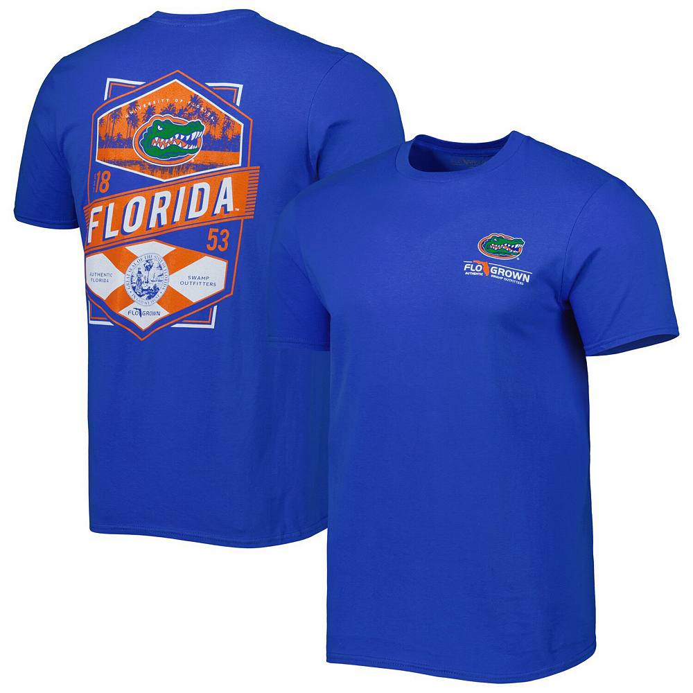 

Мужская футболка Royal Florida Gators с двойным бриллиантом и гербом, цвет Fld Blue