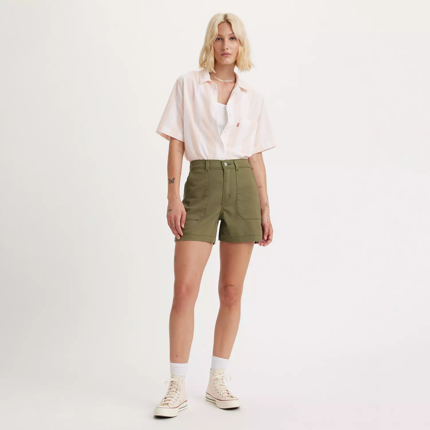 

Женские шорты Utility Levi's, цвет Olive Night - Green