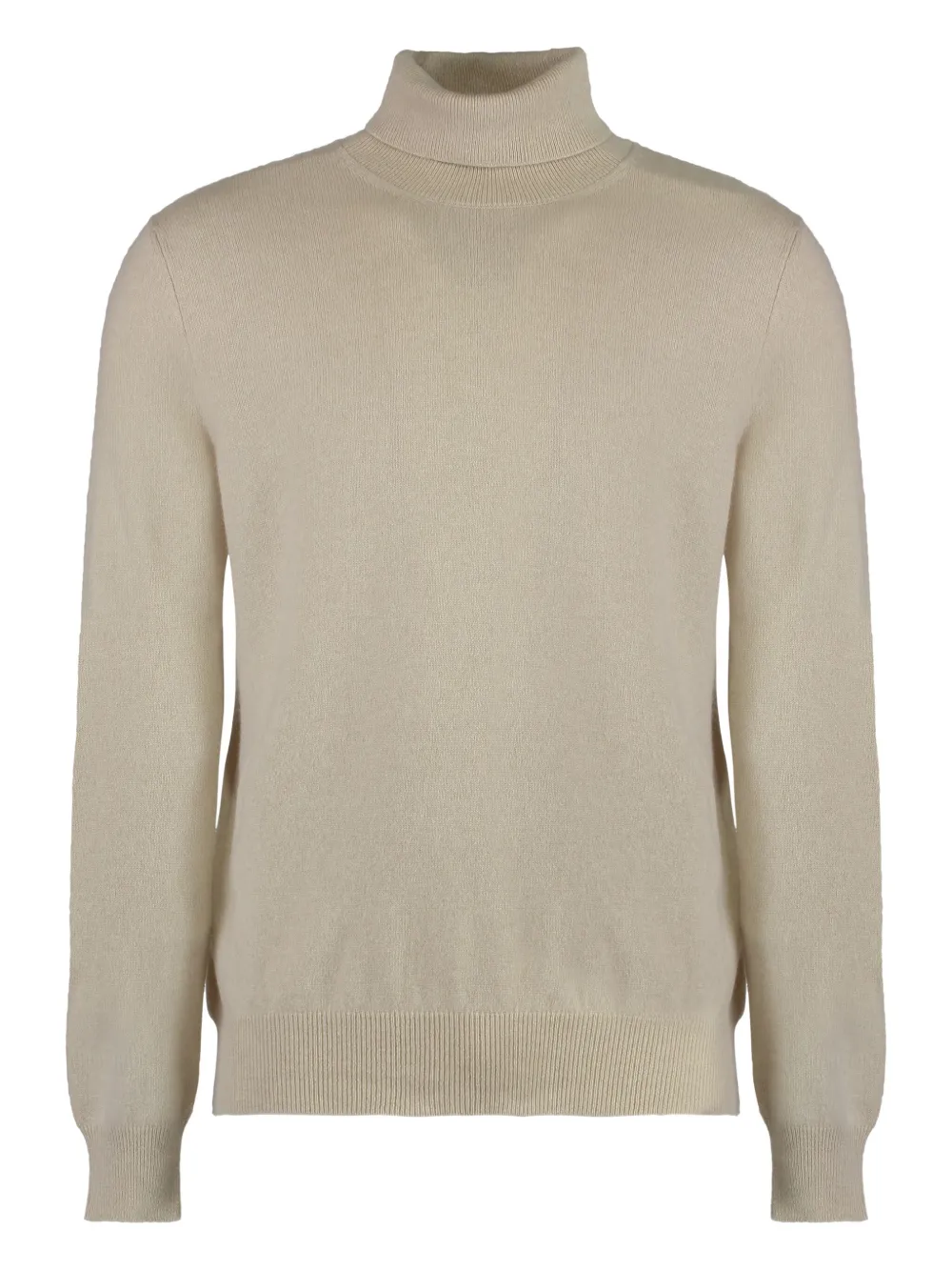 

Пуловер в рубчик с высоким воротником Moorer, нейтральный