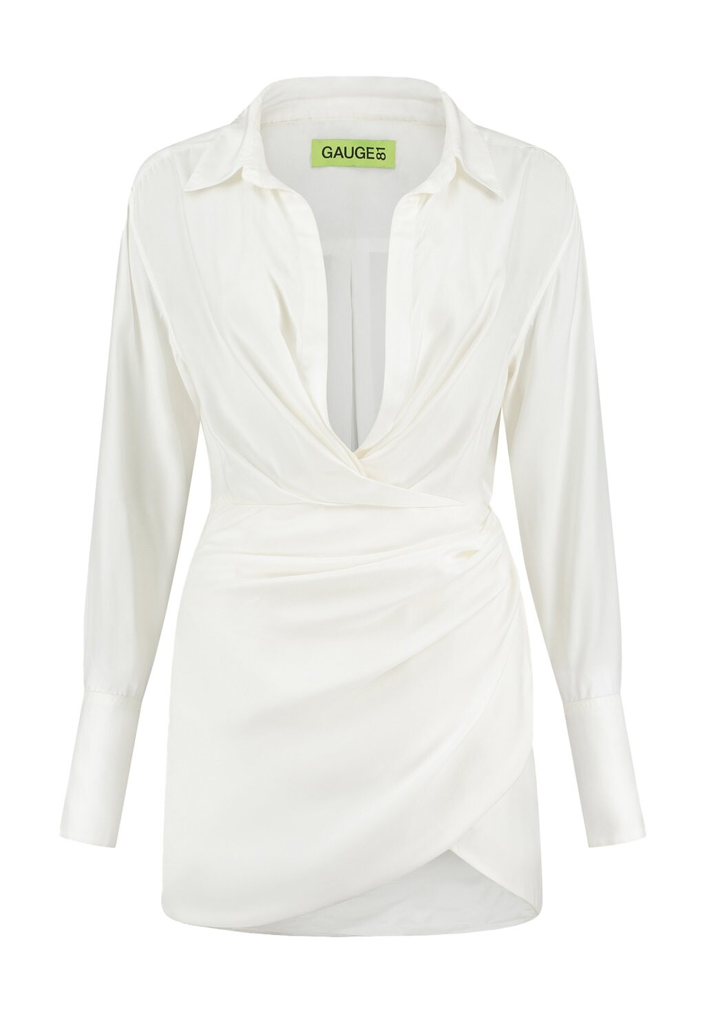 

Коктейльное/праздничное платье NAHA SILK SHIRT DRESS GAUGE81, белый