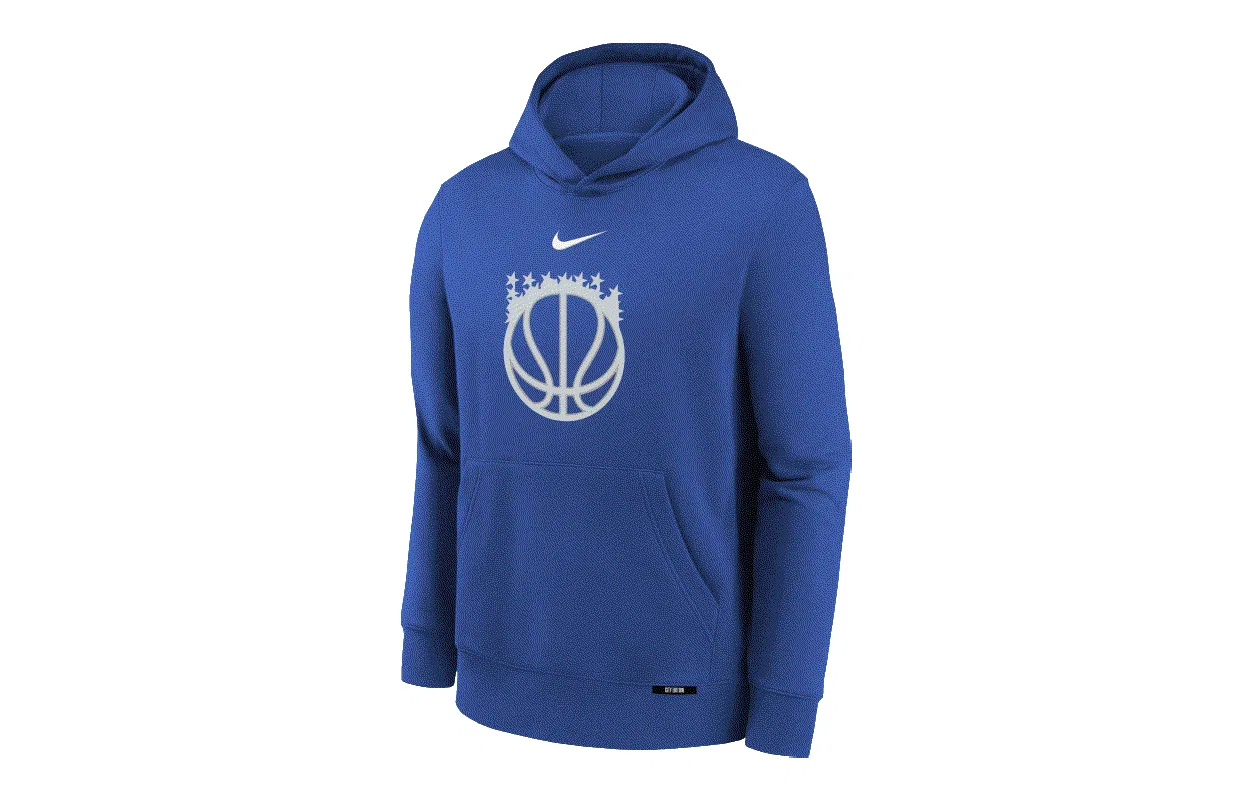 Свитшот детский Grade School с круглым вырезом Moderate Nike, Cobalt Blue