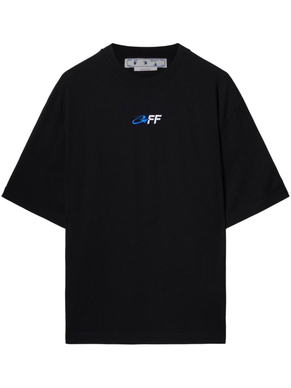 

Off-White футболка с вышитым логотипом, черный