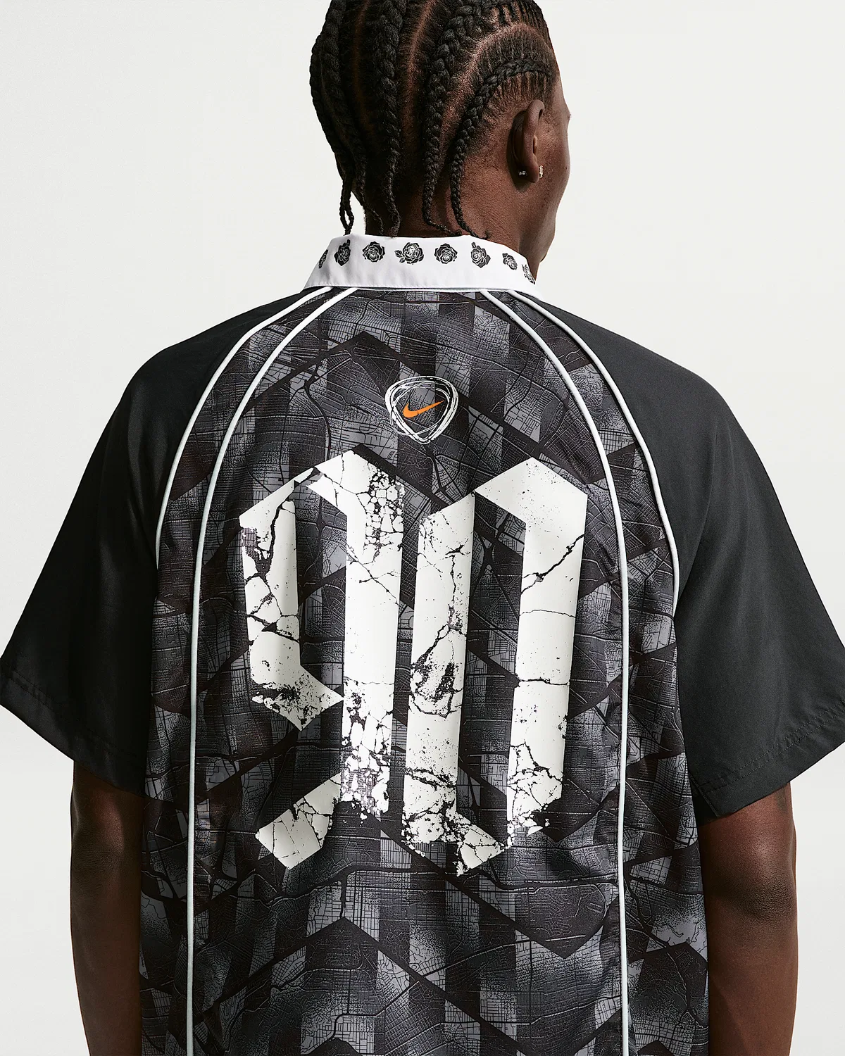 Мужская футболка для скейтбординга Nike SB Dri-FIT Bowler, Black/Bright Citrus — фото 2