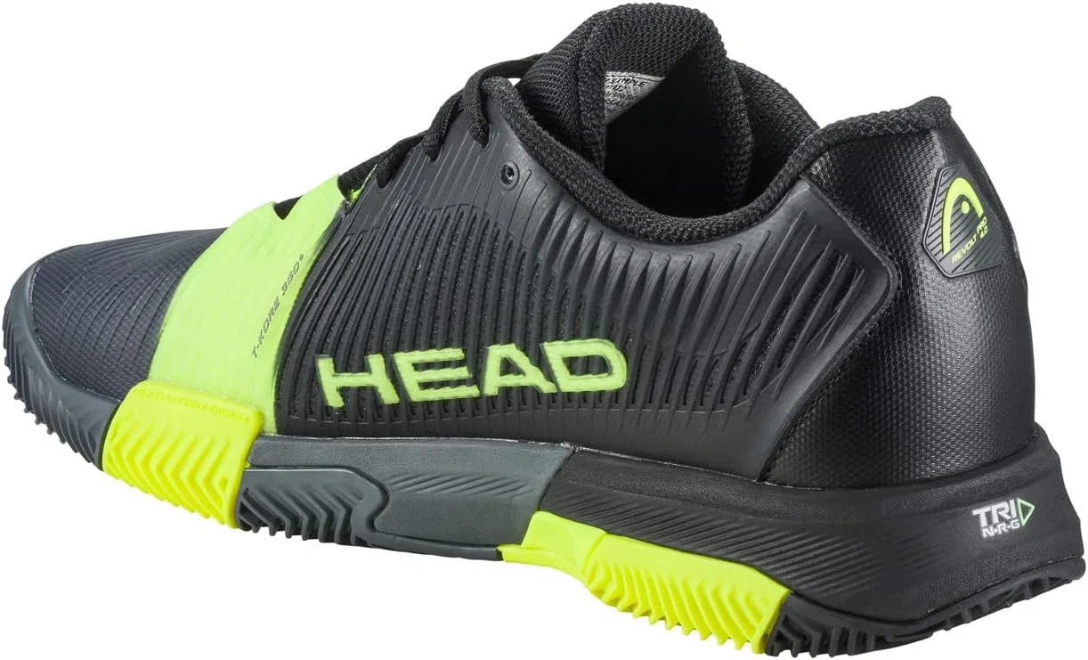 Мужские теннисные кроссовки HEAD Revolt Pro 4.0 Clay, Black Yellow — фото 3