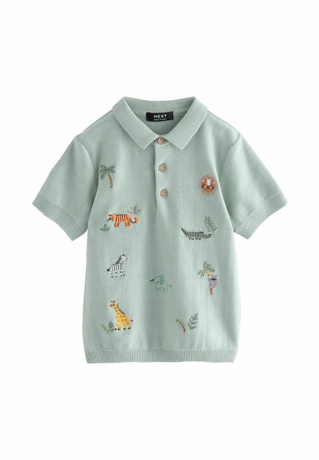 

Поло SHORT SLEEVE EMBROIDERED Next, синий