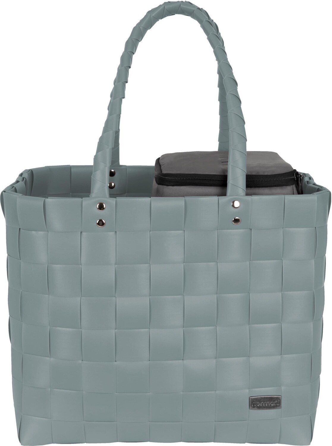 

Сумка шоппер normani Flechtkorb mit kleiner Kühltasche, мятный