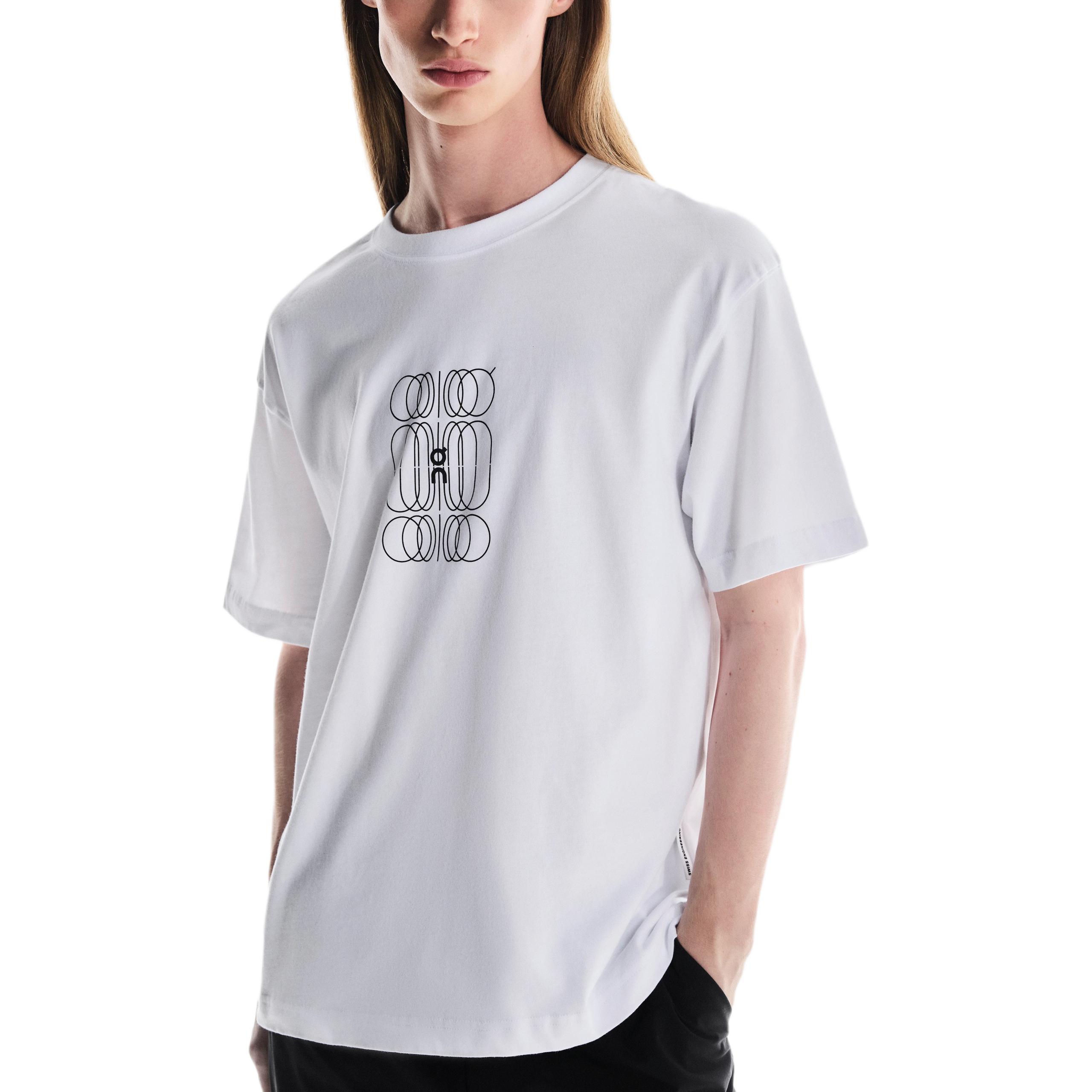 

On Футболка Club T мужская белая/черная, Черный, On Футболка Club T мужская белая/черная