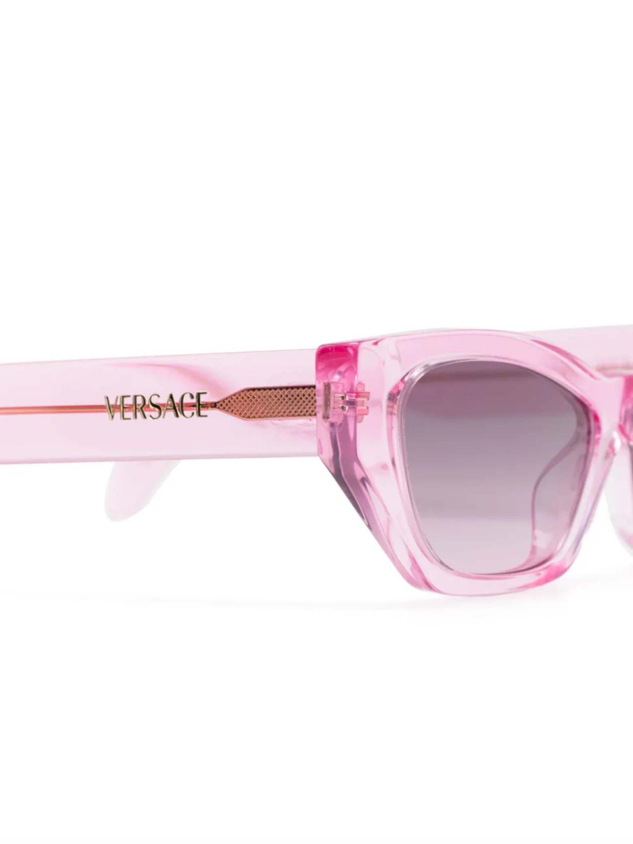 Солнцезащитные очки в оправе 'кошачий глаз' Versace Eyewear, розовый — фото 3