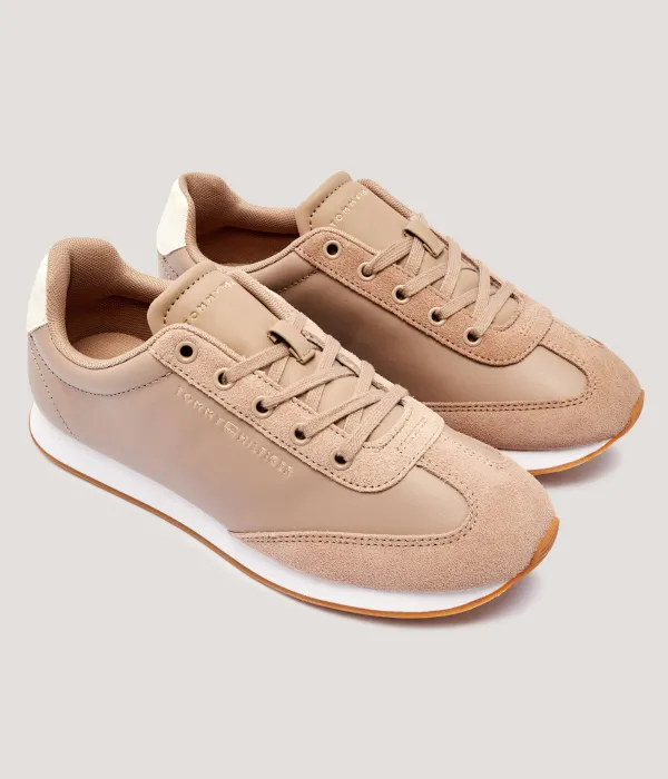 Кроссовки Heritage Fashion Run Mix из матовой кожи Tommy Hilfiger, бежевый — фото 3