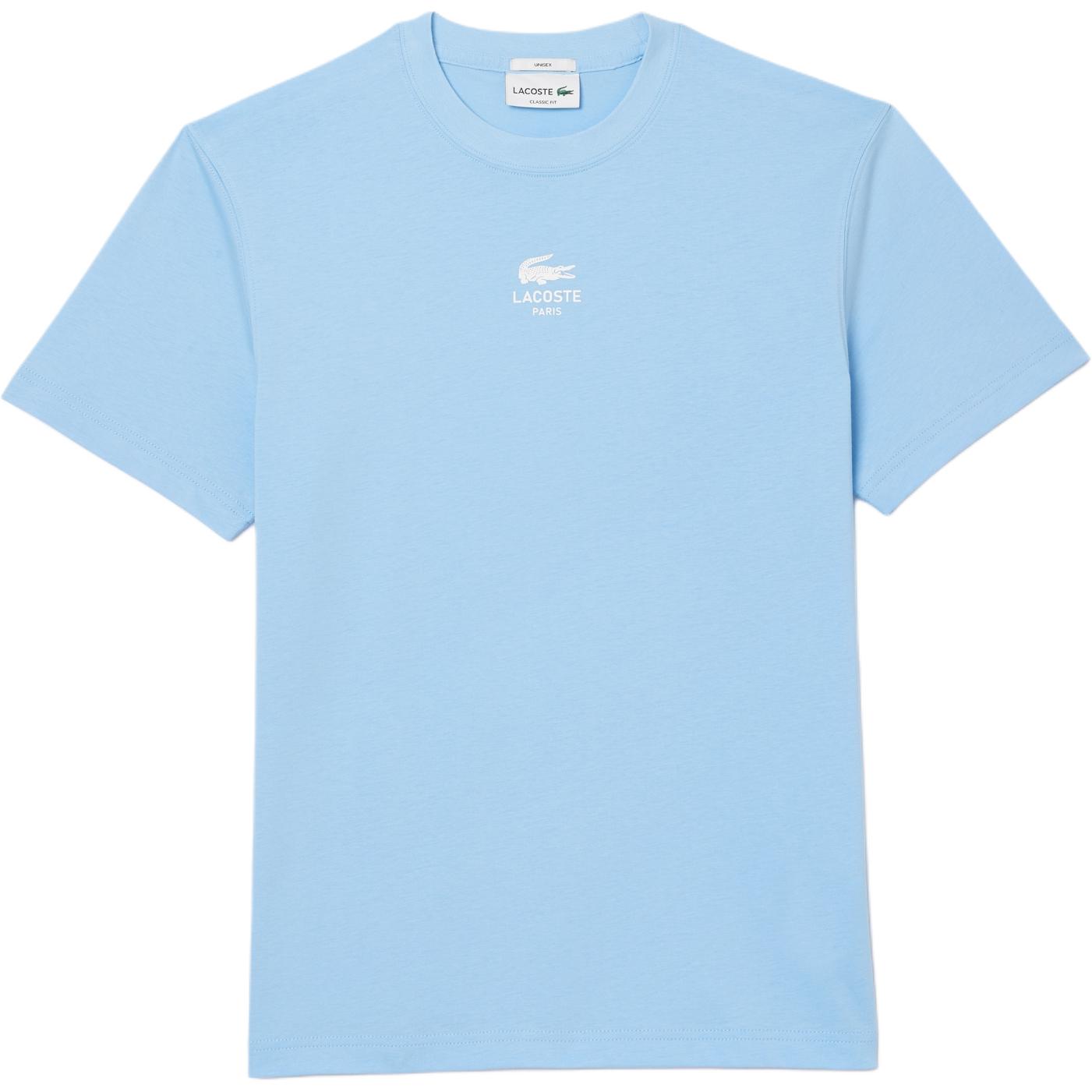 

LACOSTE Футболка унисекс светло-голубая