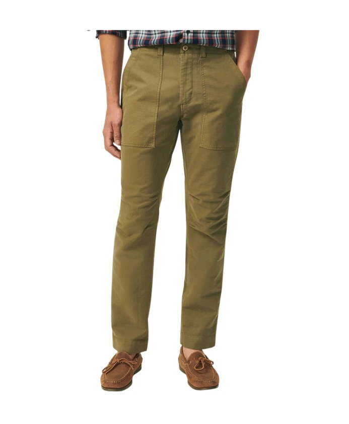 

Брюки узкого кроя из хлопка Brooks Brothers, зеленый