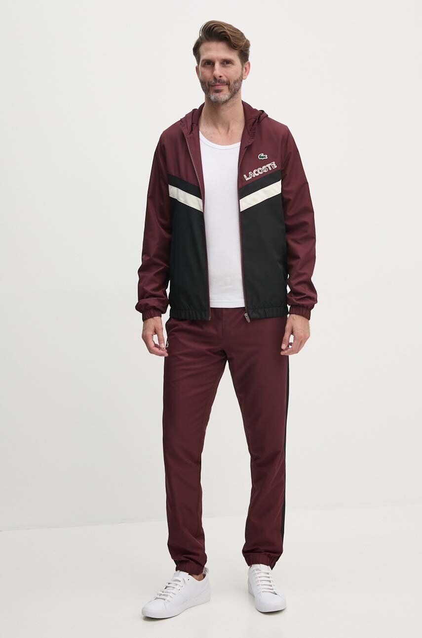 

Спортивный костюм Lacoste, гранатовый